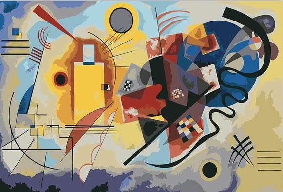 Wassily Kandinsky Yellow Red Blue - Abstract Paint By Number