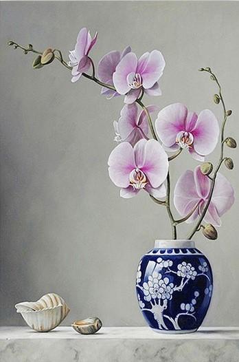 Magnolias Flowers -  Flowers Paint By Number