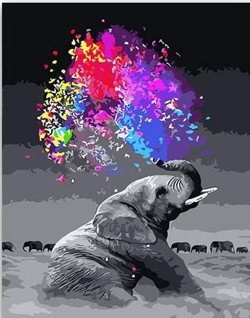 A fun Elephant - Animals Paint By Number