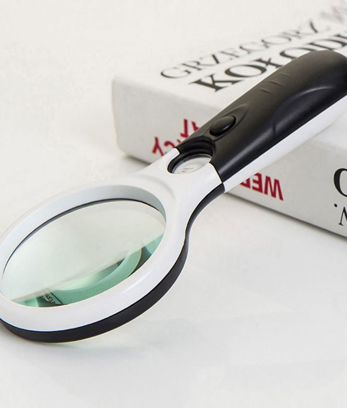 Hand Held Magnifier With Light