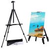 black tripod aluminum easel