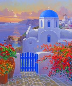 Santorini Thir Island paint by numbers