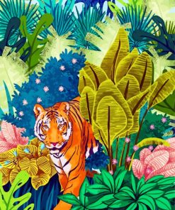 Jungle Tiger Paint by numbers