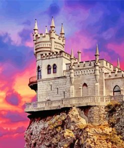 Swallows Nest Castle Paint by numbers