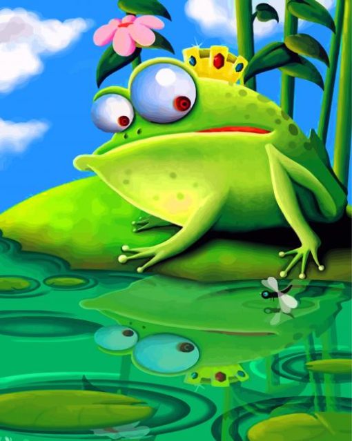 frog-king-paint-by-numbers