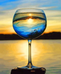 glass-cup-and-sunset-paint-by-numbers