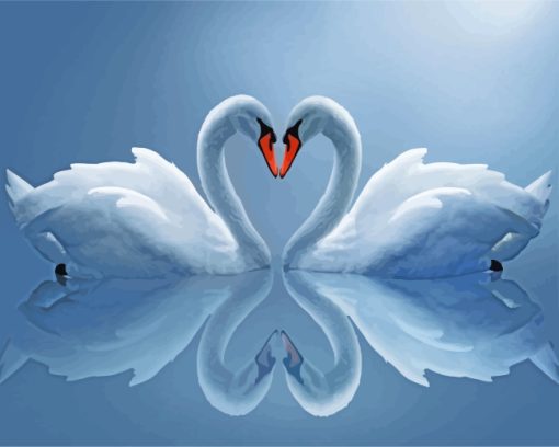 white-swans-paint-by-numbers