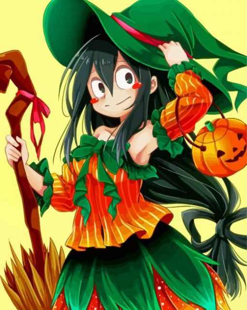 Tsuyu Asui Halloween Paint by numbers