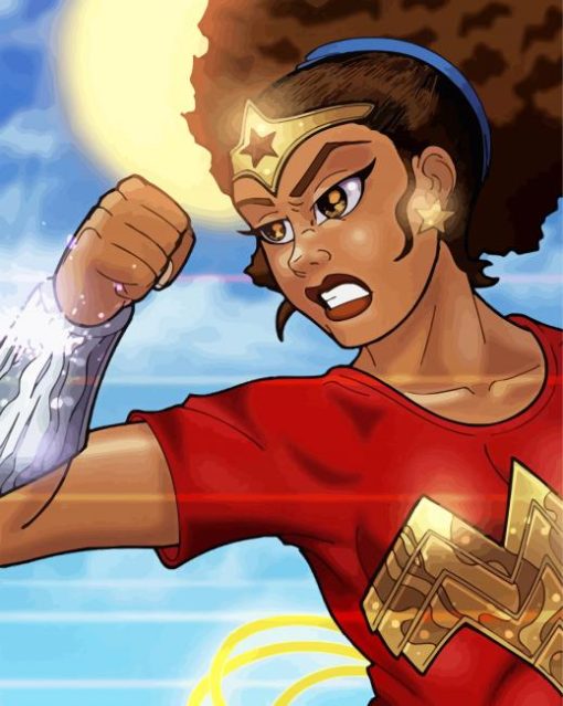 african-american-wonder-woman-paint-by-numbers