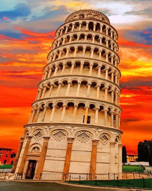 beautiful-leaning-tower-of-pisa-italy-rome-paint-by-number