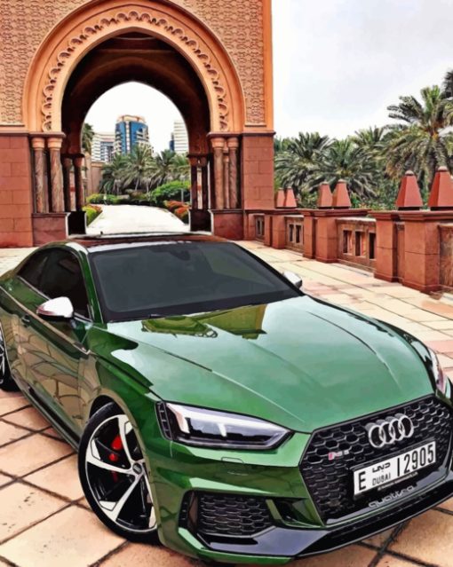 green-audi-paint-by-number