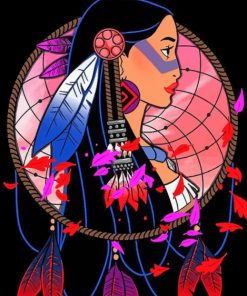 pocahontas-dream-catcher-paint-by-numbers